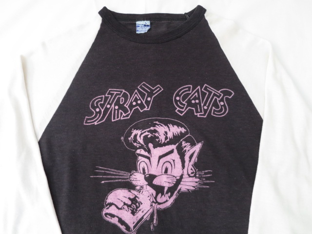 ８０’S　STRAY CATS 七分袖T-shirt